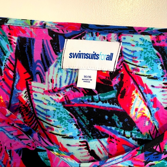 Multi-color Tropical Swim Coverup - Picture 3 of 5
